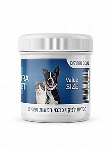 מטליות לניקוי עיניים לכלבים וחתולים מטליות לניקוי עיניים לכלבים וחתולים